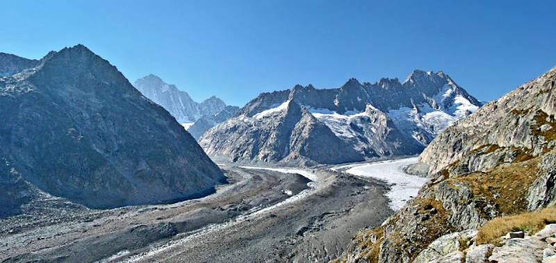 Panorama von Lauteraarhütte