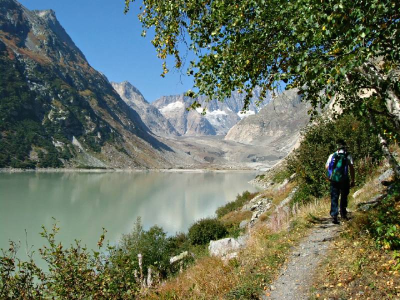 Man sieht schon das Ende von Grimselsee