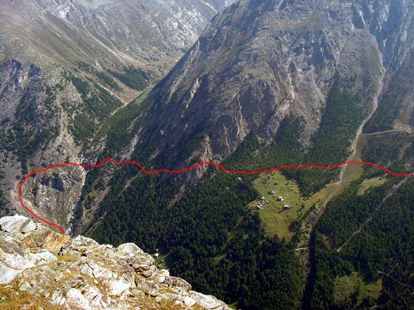 Almageller Wanderweg von Mittaghorn aus