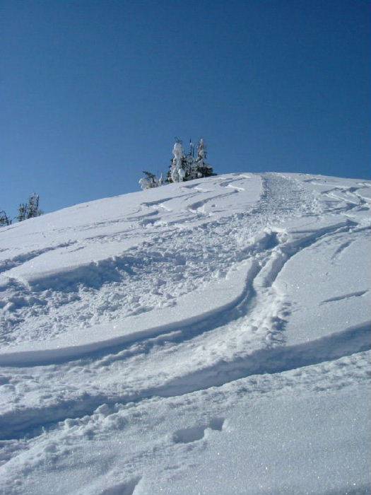 Schöner Pulverschnee