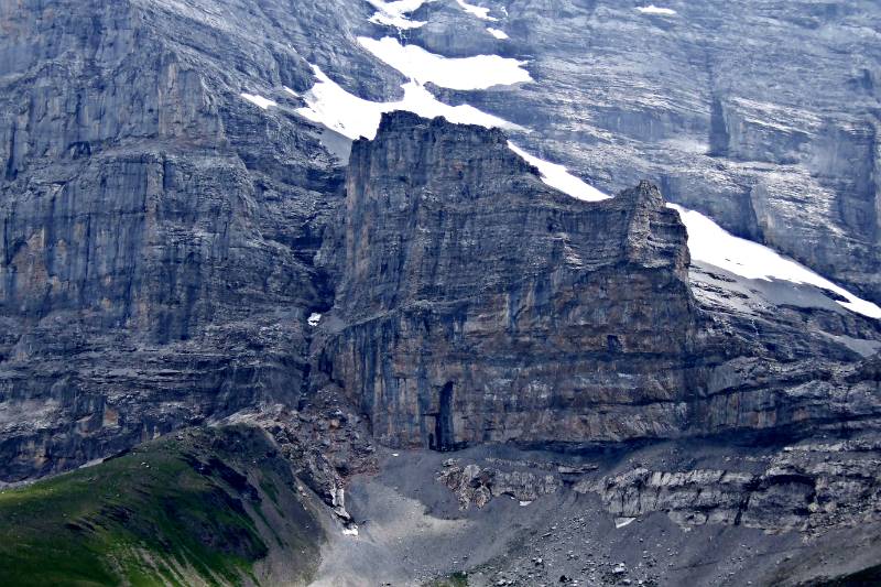 Eiger Rotstock von Kleine Scheidegg aus