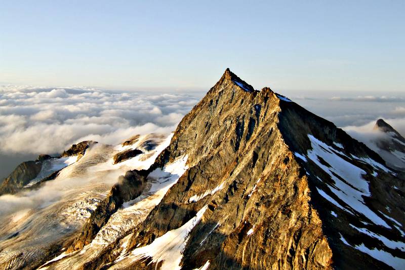 Portjenhorn vom Wiessmies Suedgrat aus