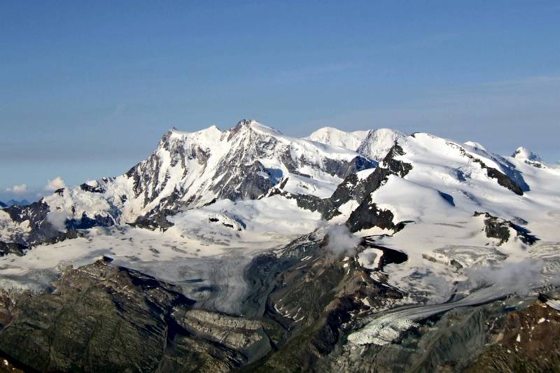 Dufourspitze, Nordend und Strahlhorn