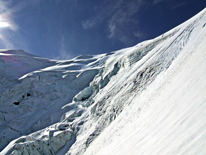 Der Gletscherbruch vom Triftgletscher