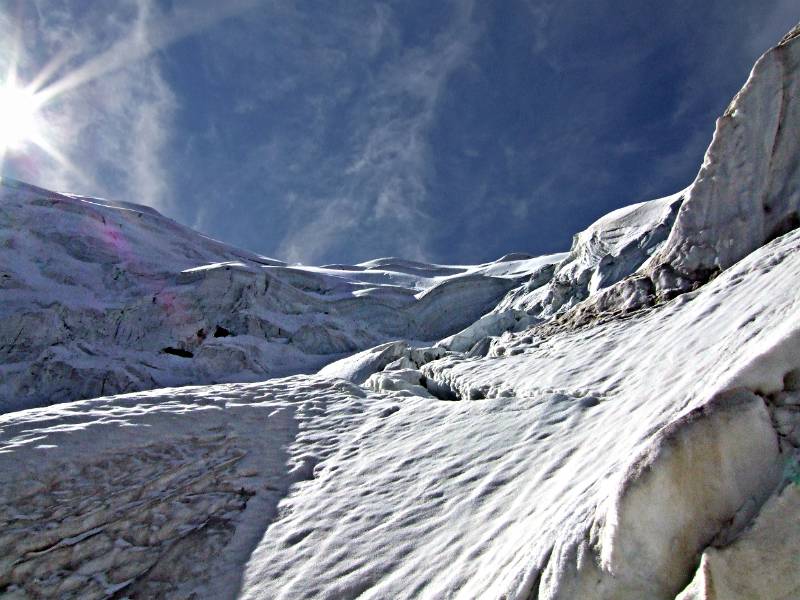 ... der Gletscherbruch vom Triftgletscher