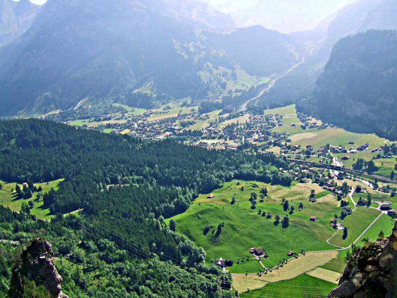 Kandersteg von der Route gesehen