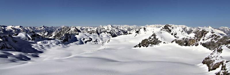 Huefifirn. Blick vom Clariden