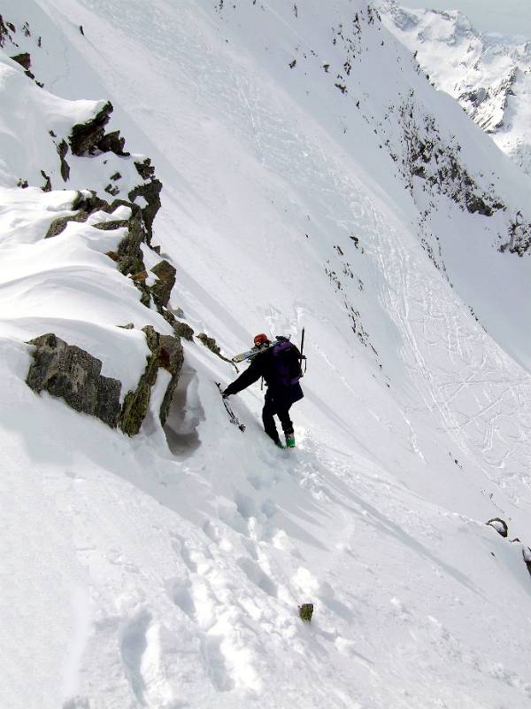 Einfacher zu Fuss als mit Ski