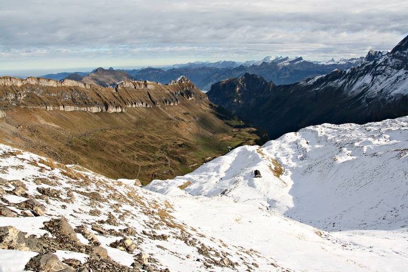 Blick vom Banalper Schonegg Richtung Grosstal