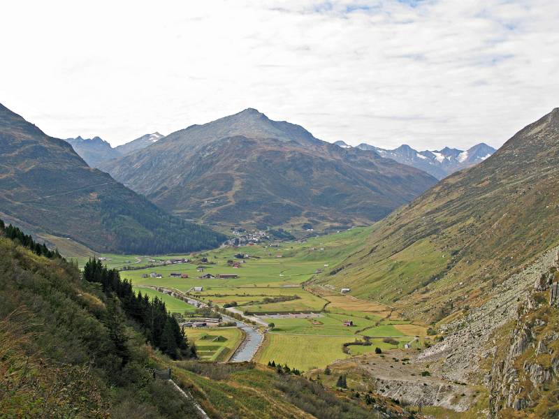 Andermatt und weiter Hosppental