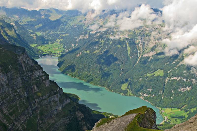 Kloentalersee vom Vorder Glaernish aus