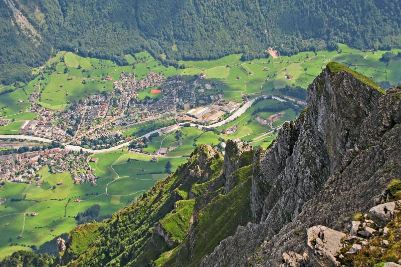 Glarus vom Vorder Glaernish aus