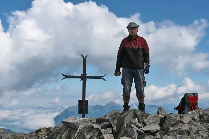 Auf dem Vorder Glaernisch. Foto von Peter