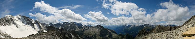 Panorama vom Pass Casnil