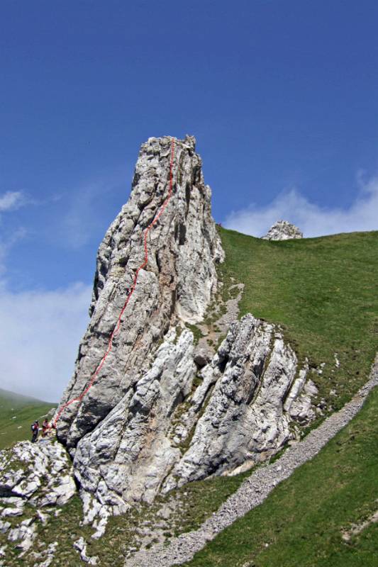 Turm III mit der Route