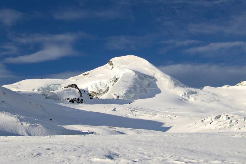 Allalinhorn und die Aufstiegsroute