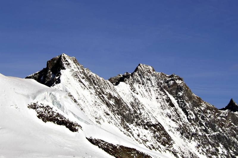 Taeschhorn und Dom vom Feejoch aus