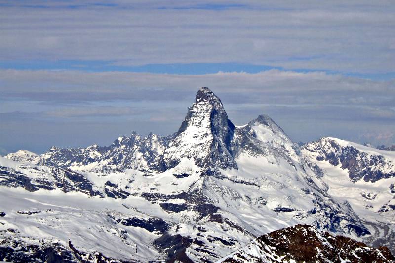 Matterhorn vom Feejoch aus