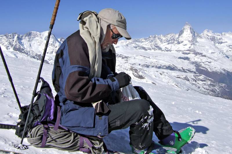 Pause mit Aussicht auf Matterhorn