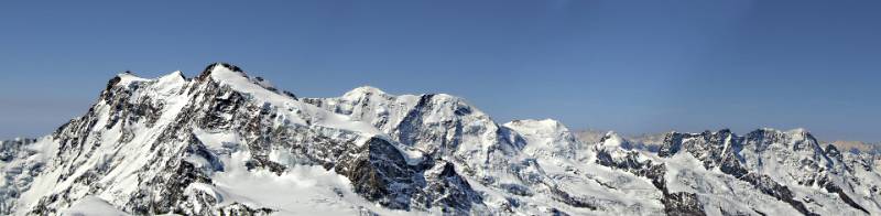 Monterosa vom Strahlhorn aus ► Zum interaktiven Panorama