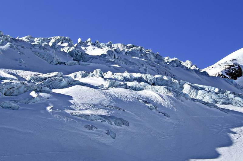 Spalten von Steingletscher