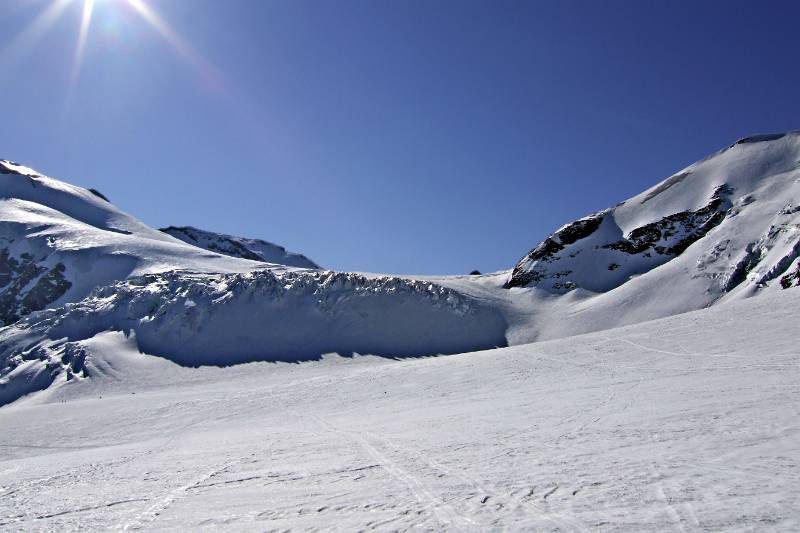 Rechts - Hang von Gwaechtenhorn; Links - Hang von Sustenhorn