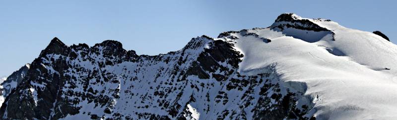 Gipfelpanorama: Chli Sustenhorn links und Sustenhorn rechts