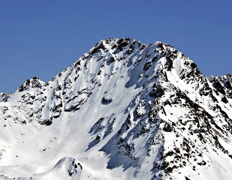 Fluela Wisshorn vom Sentischhorn aus