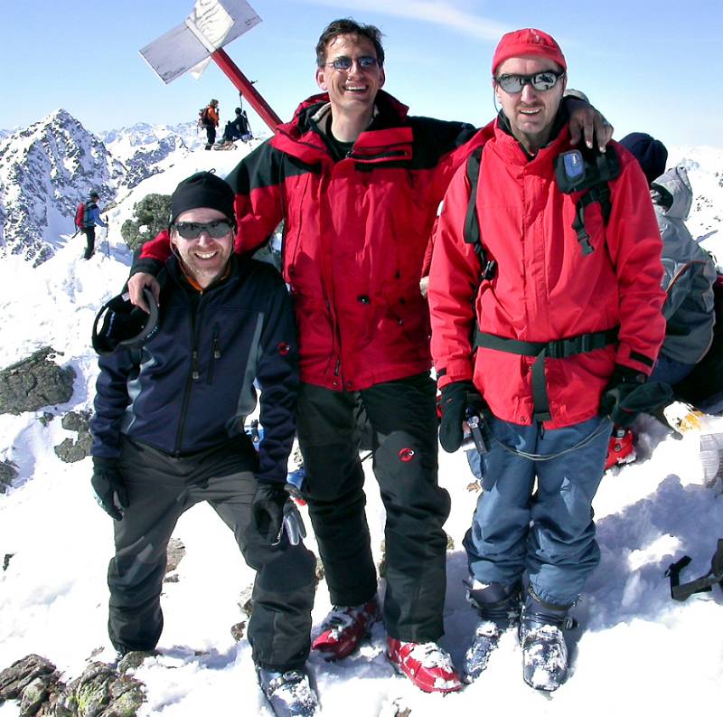 Auf dem Fluela Wisshorn. Foto von Peter