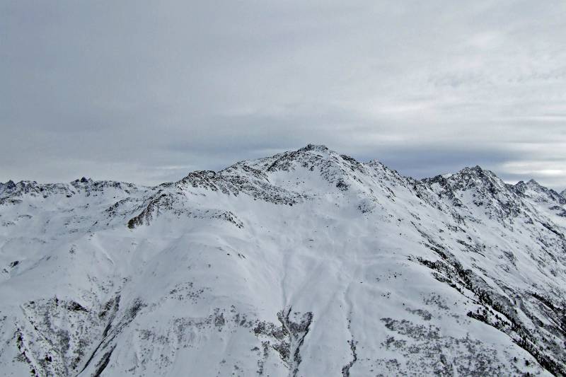 Abfahrthang von Piz Maler