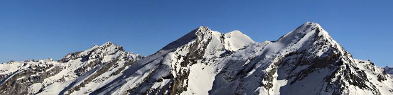 Doldenhorn, Altels, Balmhorn, Rinderhorn. Blick vom Roter Totz