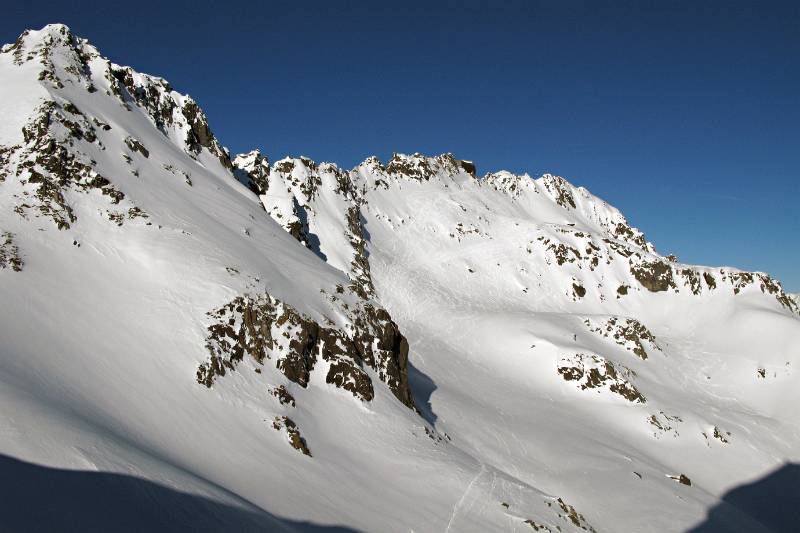 Blick zurück auf Gemsstock von Gafallenlücke aus