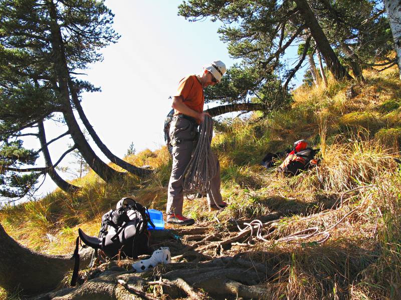 Am Ende der Kletterroute