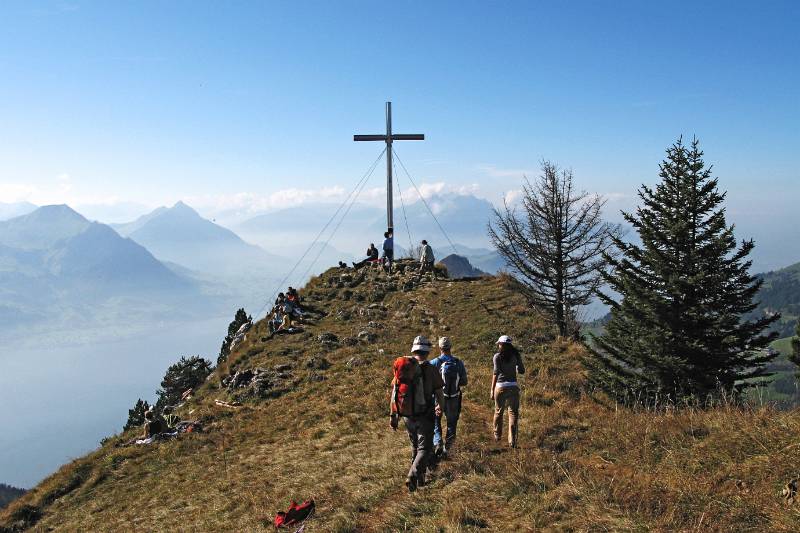 Der Gipfel von Rigi-Hochflue