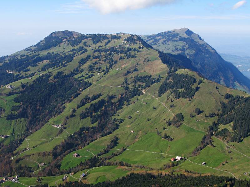 Und gegenüber ist Rigi