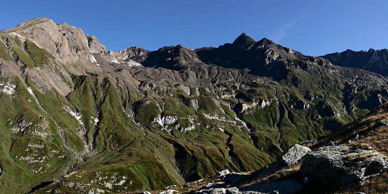 Gegenüber is der Teil der Route auf Turbhorn