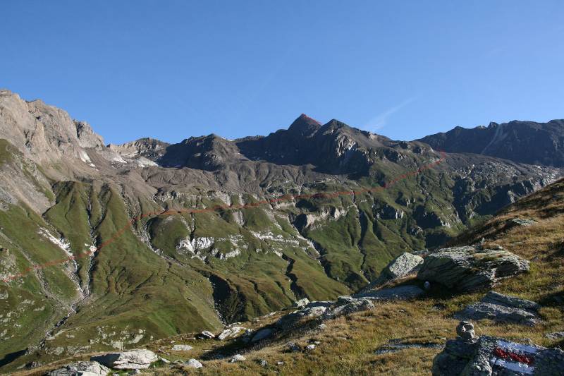 Die Route auf Turbhorn