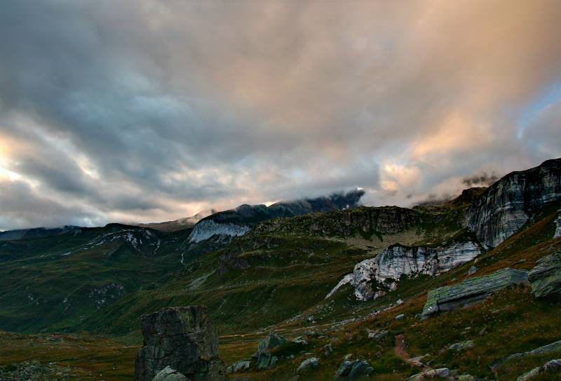 Abend in Binntalhütte