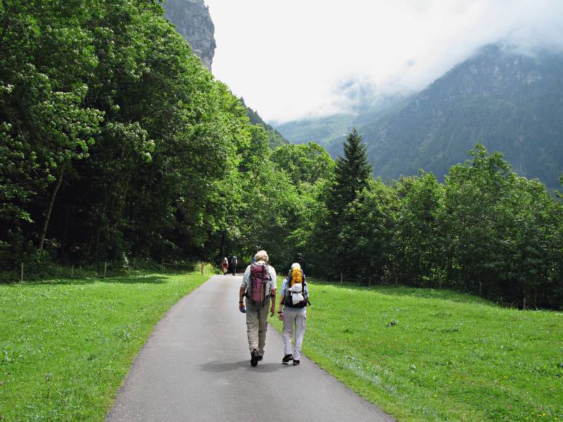 Gemütlicher Spaziergang im Grünen