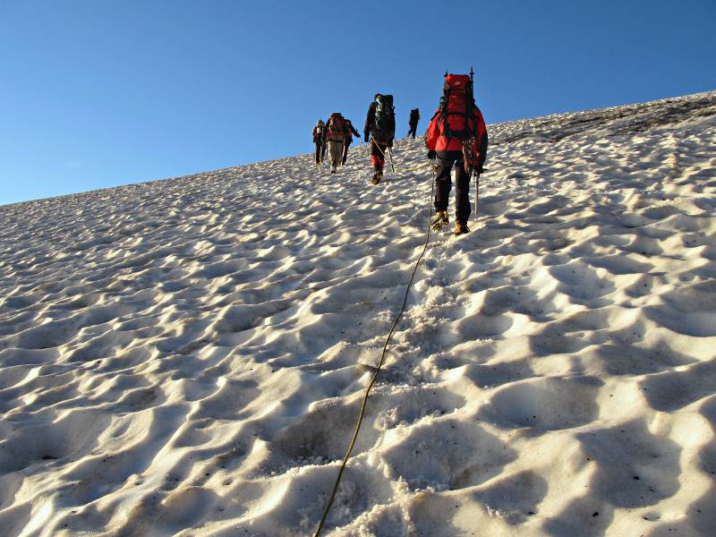 Auf dem Glattfirn Richtung Spannortjoch