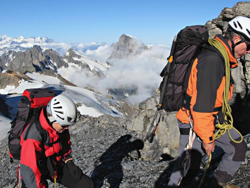 Eva und Martin in der Begleitung von Titlis, Grassen und sogar