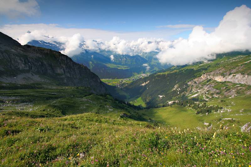 Blick Richtung Engelberg. Die Rugghubelhütte ist noch nicht erreicht