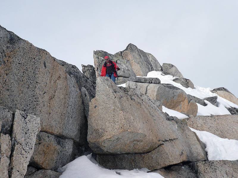 Auf dem Gipfel von Chli Bielenhorn. Foto von Peter