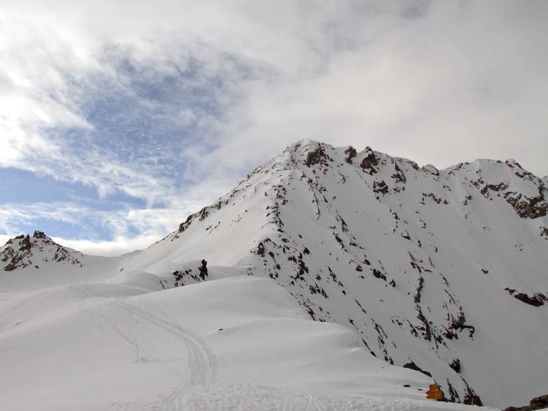 Flüela Wisshorn von Winterlücke aus