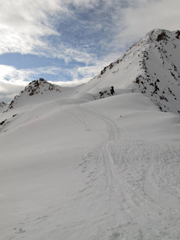 Blick von Winterlücke Richtung Skidepot