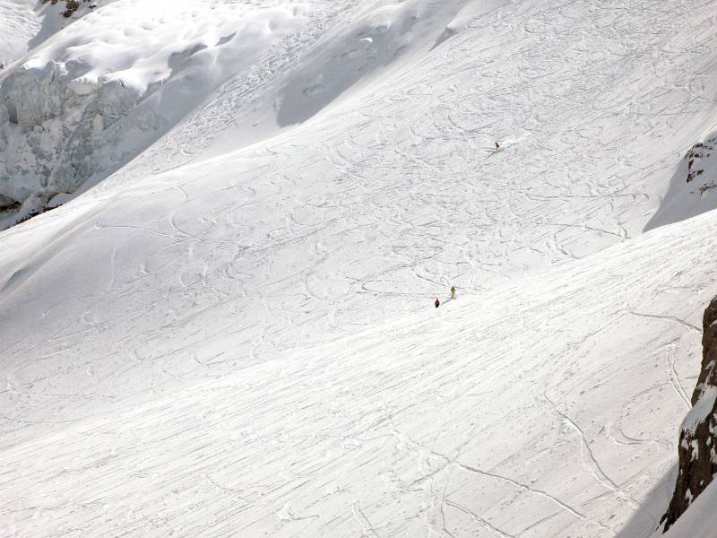 Abfahrt auf dem Titlisgletscher