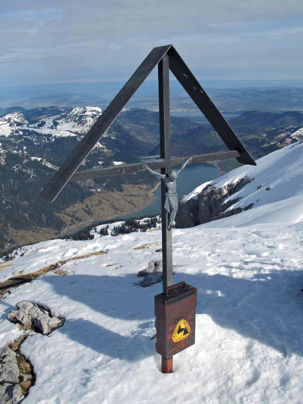 Gipfelkreuz von Mutteristock