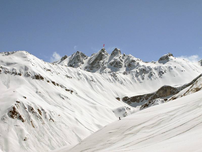 1=Frygebirg (2770m), Blick vom Eggberg nach SO