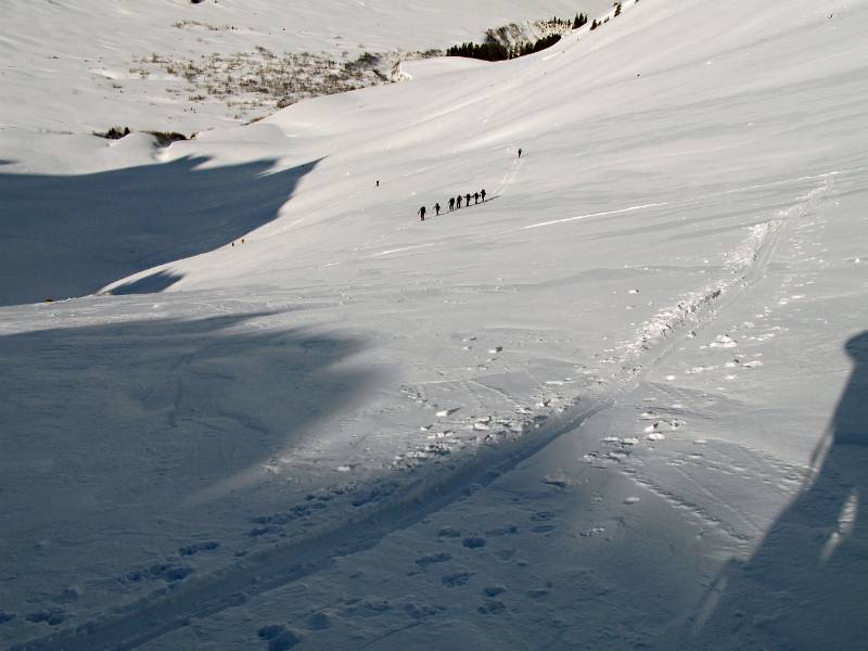 Richtung Drümännler beim schönen Wetter