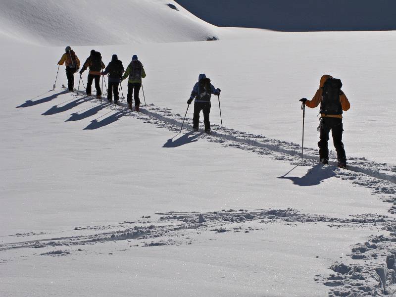 Schöner Schnee, tiefe Spuren